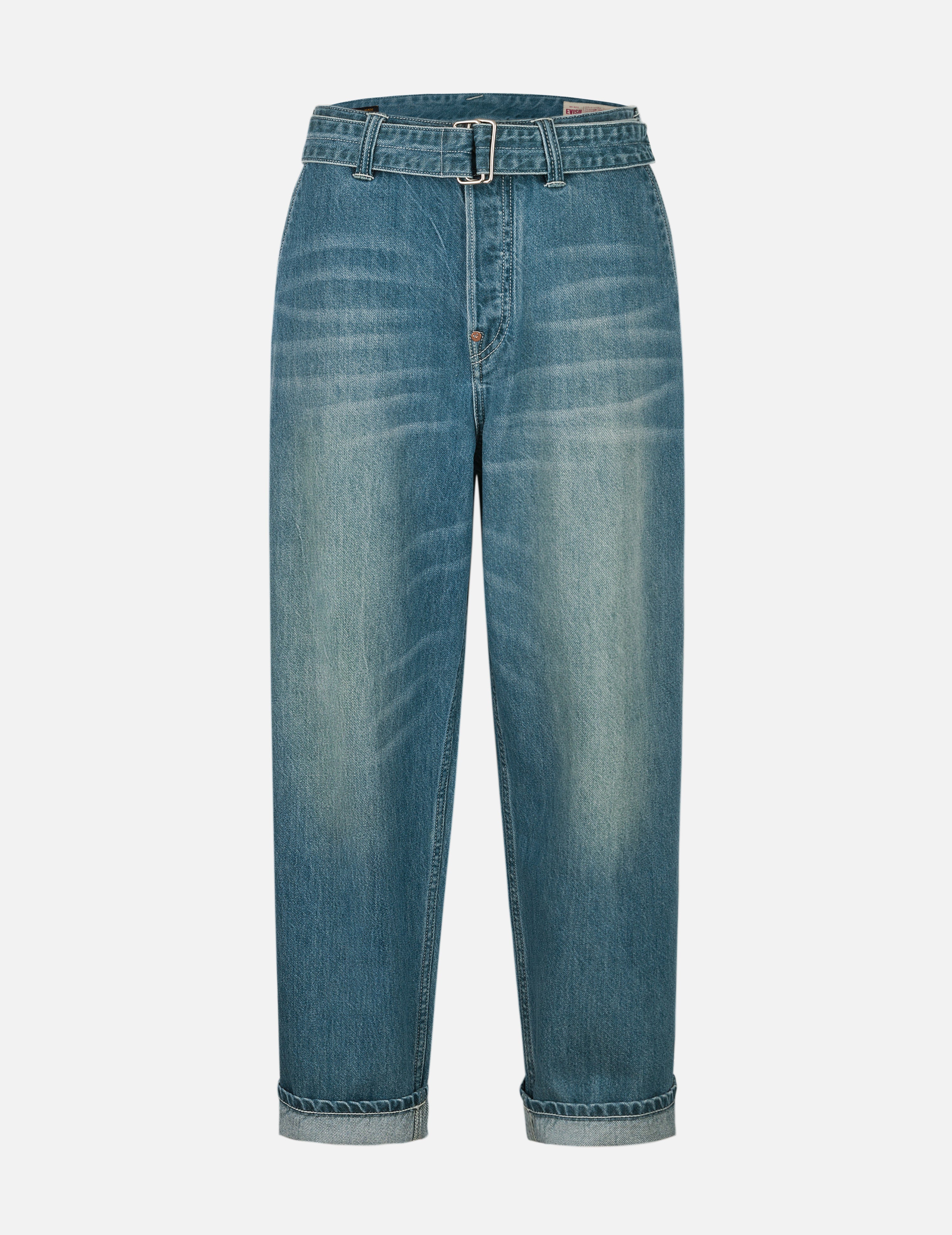 趣味海鷗印花口袋寬鬆版型牛仔褲 #2038